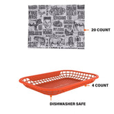 Burger Baskets with Basket Liners
